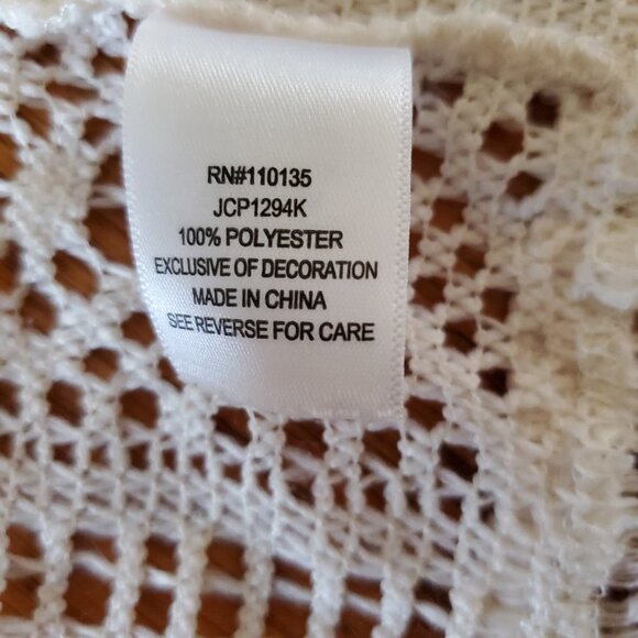 Knit Works Open Boho Cottage Core Open Vest - Picture 9 of 12